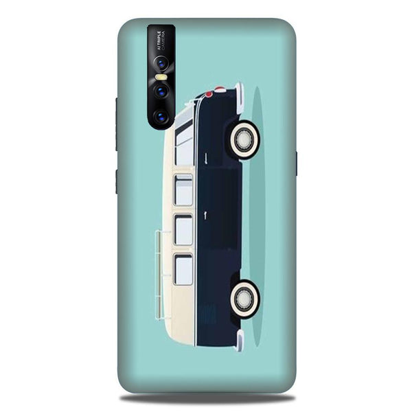Travel Bus Mobile Back Case for Vivo V15 Pro   (Design - 379)