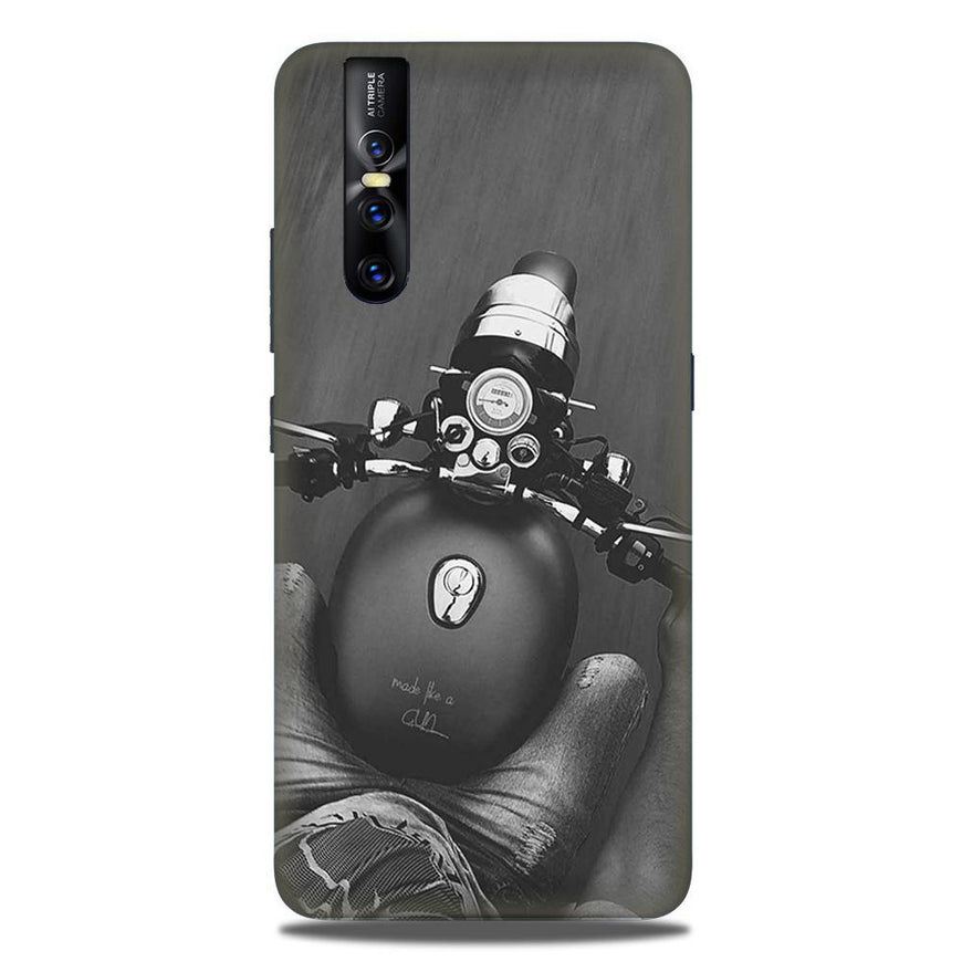 Royal Enfield Mobile Back Case for Vivo V15 Pro   (Design - 382)