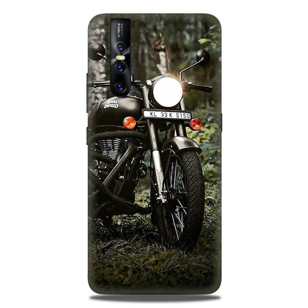 Royal Enfield Mobile Back Case for Vivo V15 Pro   (Design - 384)