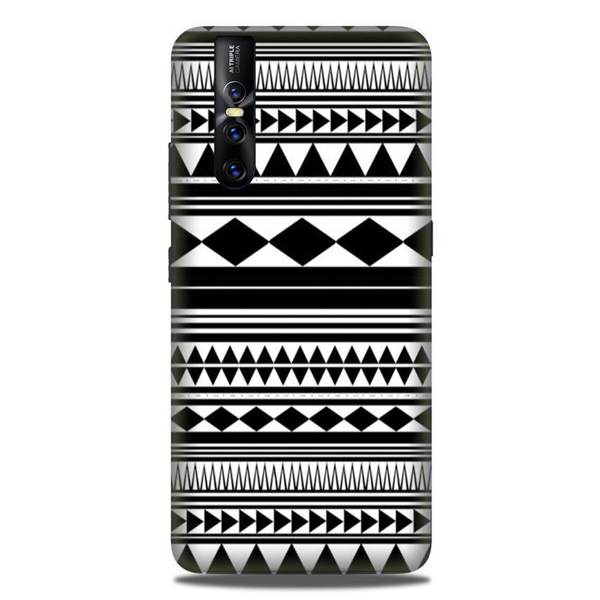 Black white Pattern Case for Vivo V15 Pro