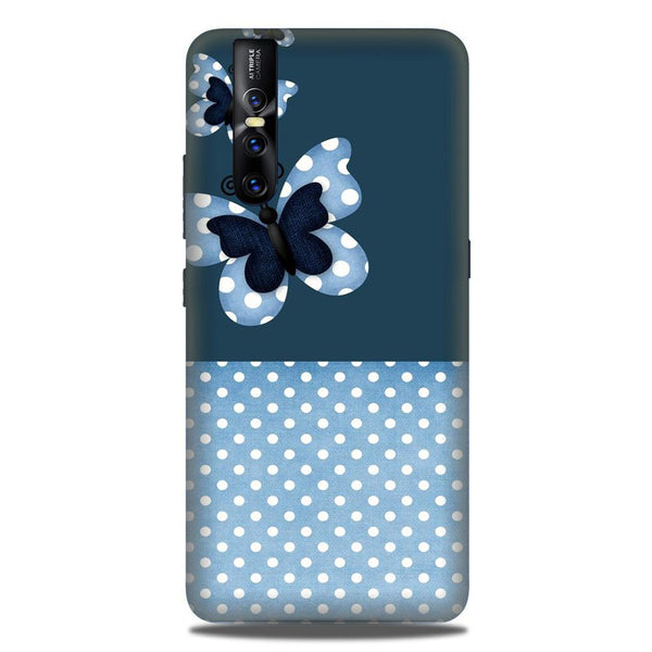 White dots Butterfly Case for Vivo V15 Pro