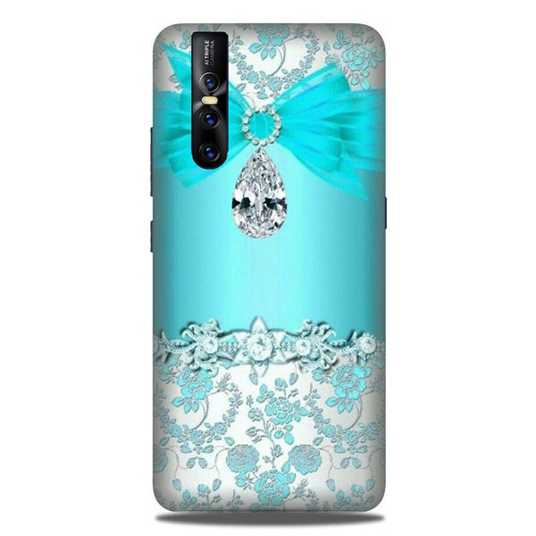 Shinny Blue Background Case for Vivo V15 Pro