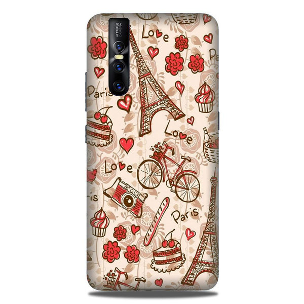 Love Paris Case for Vivo V15 Pro  (Design - 103)