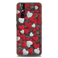 Red White Hearts Case for Vivo V15 Pro  (Design - 105)