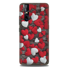 Red White Hearts Case for Vivo V15 Pro  (Design - 105)