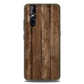 Wooden Look Case for Vivo V15 Pro  (Design - 112)