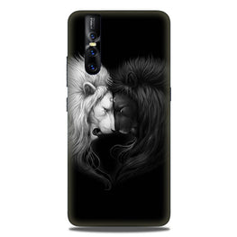 Dark White Lion Case for Vivo V15 Pro  (Design - 140)