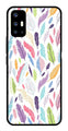 Colorful Feathers Metal Mobile Case for Vivo V17   (Design No -06)