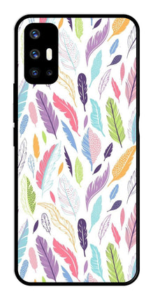 Colorful Feathers Metal Mobile Case for Vivo V17