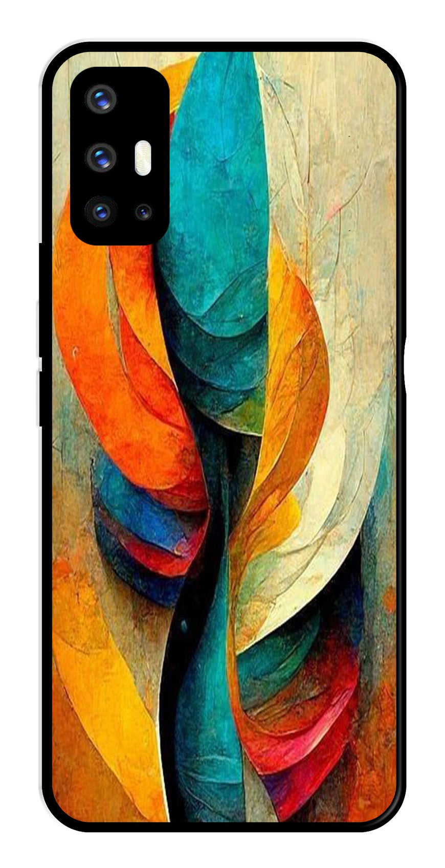 Modern Art Metal Mobile Case for Vivo V17   (Design No -11)