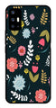 Floral Pattern2 Metal Mobile Case for Vivo V17   (Design No -12)