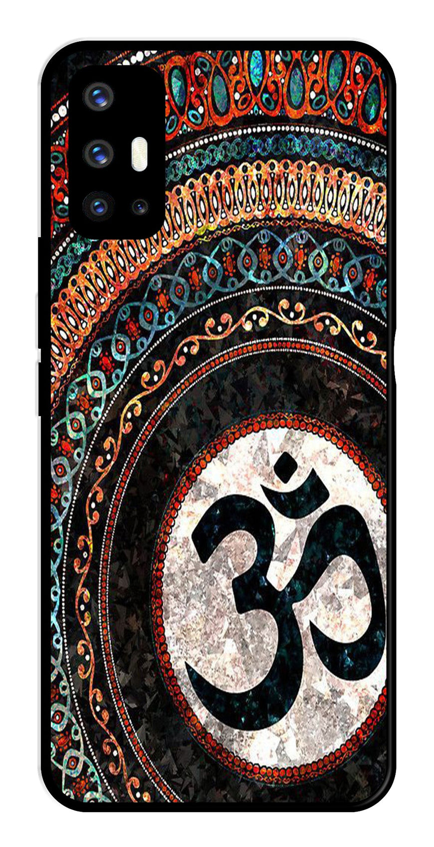 Oum Design Metal Mobile Case for Vivo V17   (Design No -15)