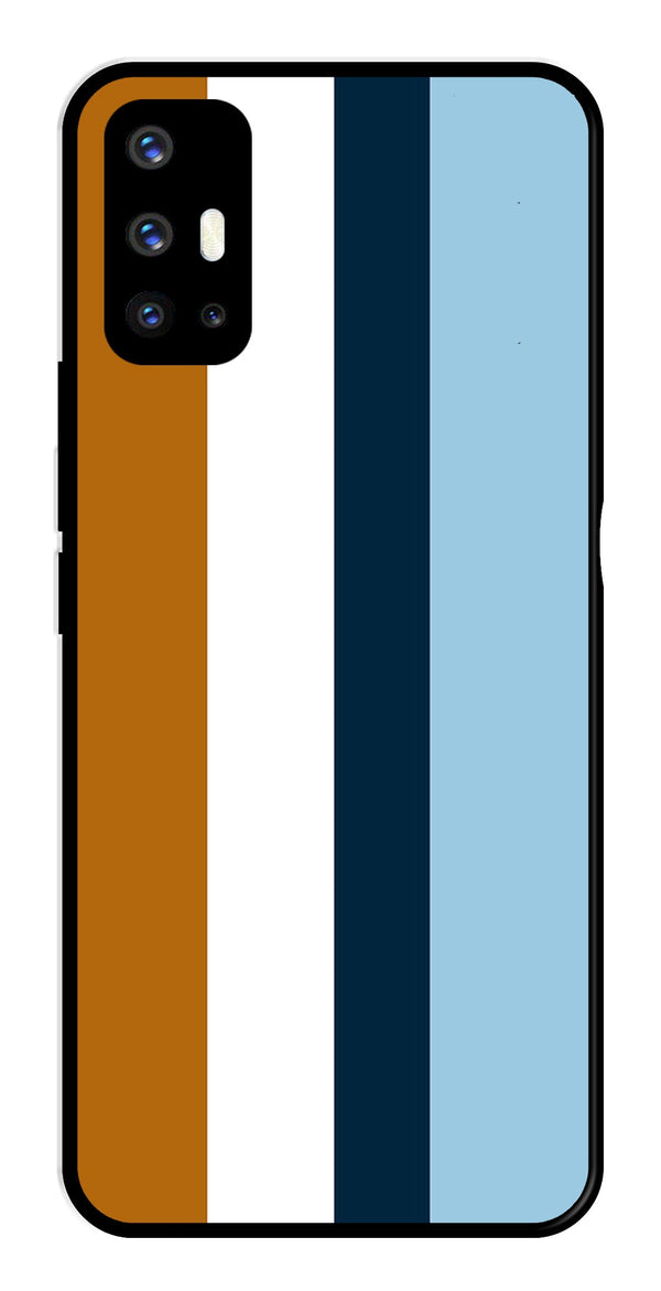 MultiColor Pattern Metal Mobile Case for Vivo V17   (Design No -17)