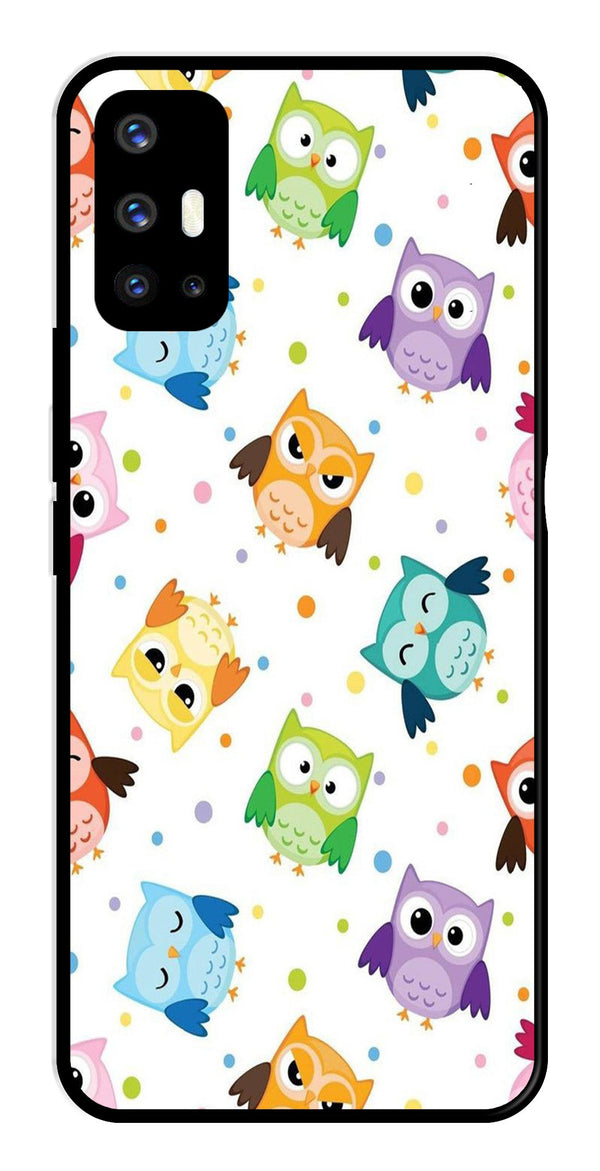 Owls Pattern Metal Mobile Case for Vivo V17   (Design No -20)
