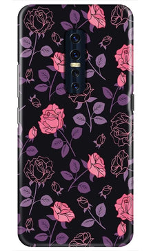 Rose Black Background Case for Vivo V17 Pro