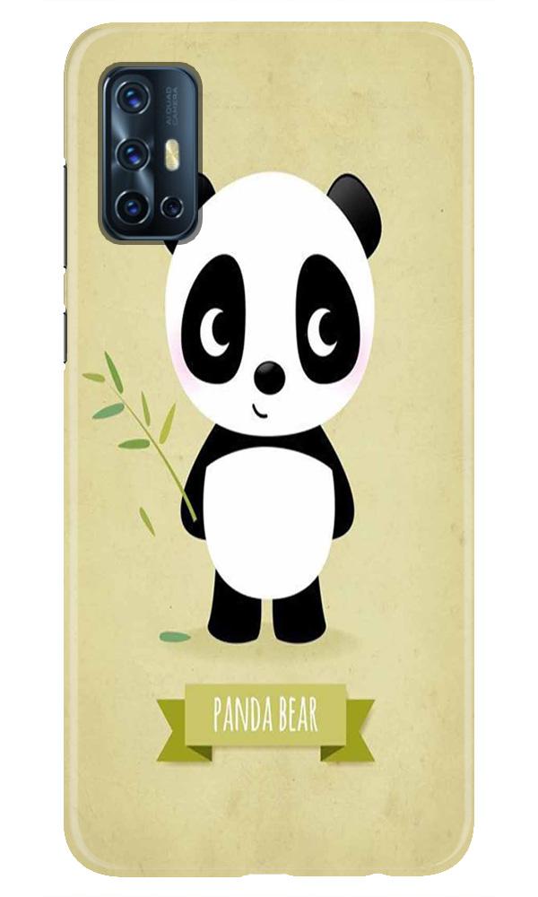 Panda Bear Mobile Back Case for Vivo V17 (Design - 317)