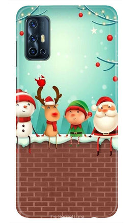 Santa Claus Mobile Back Case for Vivo V17 (Design - 334)