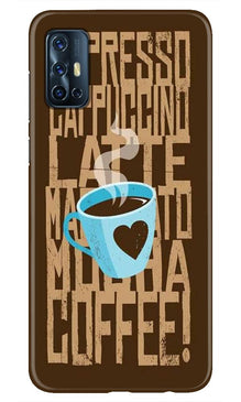Love Coffee Mobile Back Case for Vivo V17   (Design - 351)