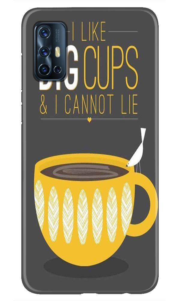 Big Cups Coffee Mobile Back Case for Vivo V17 (Design - 352)