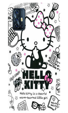 Hello Kitty Mobile Back Case for Vivo V17   (Design - 361)