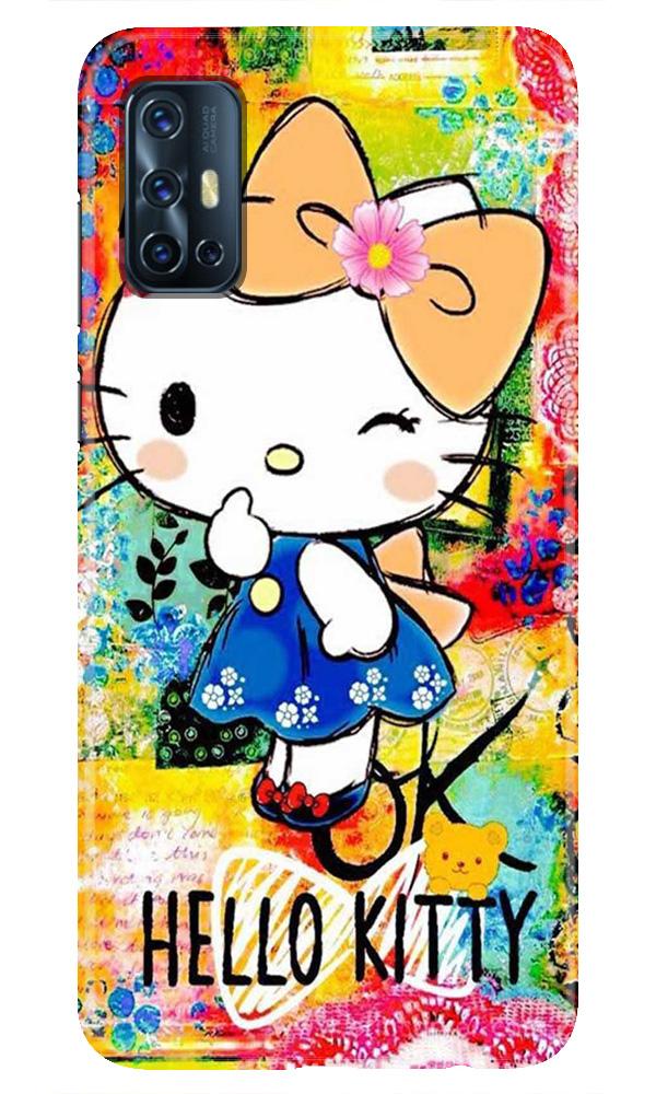 Hello Kitty Mobile Back Case for Vivo V17   (Design - 362)