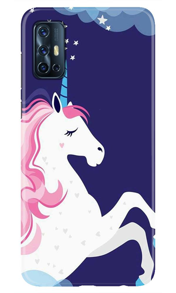 Unicorn Mobile Back Case for Vivo V17 (Design - 365)
