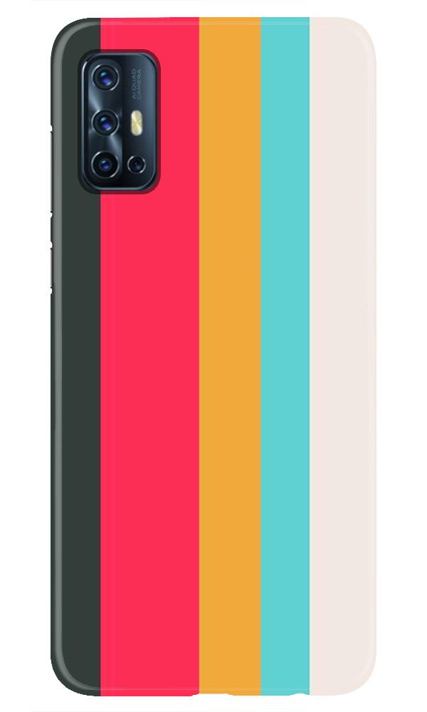 Color Pattern Mobile Back Case for Vivo V17 (Design - 369)