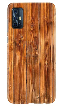 Wooden Texture Mobile Back Case for Vivo V17   (Design - 376)