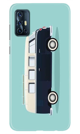 Travel Bus Mobile Back Case for Vivo V17 (Design - 379)