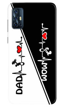Love Mom Dad Mobile Back Case for Vivo V17   (Design - 385)