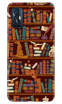 Book Shelf Mobile Back Case for Vivo V17   (Design - 390)