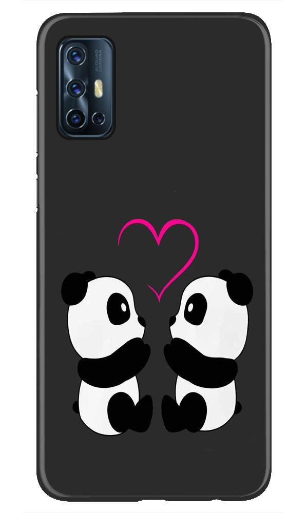 Panda Love Mobile Back Case for Vivo V17   (Design - 398)