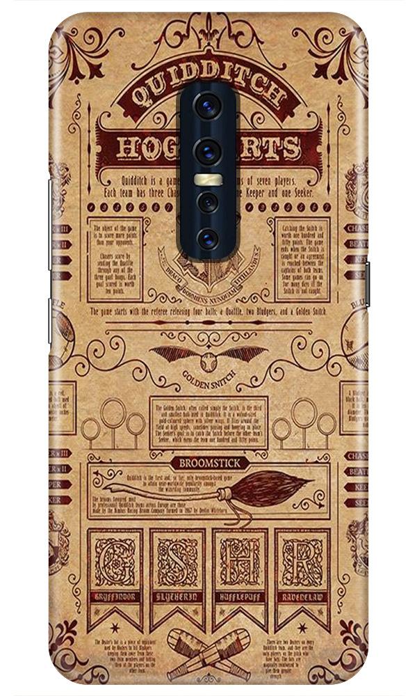 Hogwarts Mobile Back Case for Vivo V17 Pro   (Design - 304)