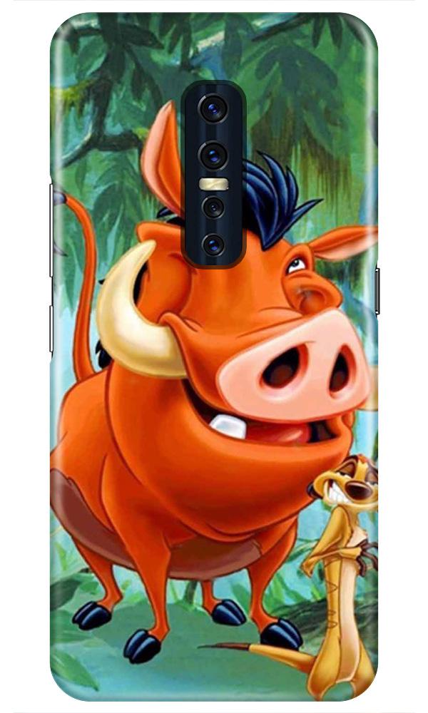 Timon and Pumbaa Mobile Back Case for Vivo V17 Pro   (Design - 305)