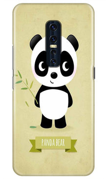 Panda Bear Mobile Back Case for Vivo V17 Pro   (Design - 317)