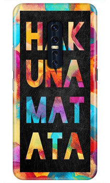 Hakuna Matata Mobile Back Case for Vivo V17 Pro   (Design - 323)