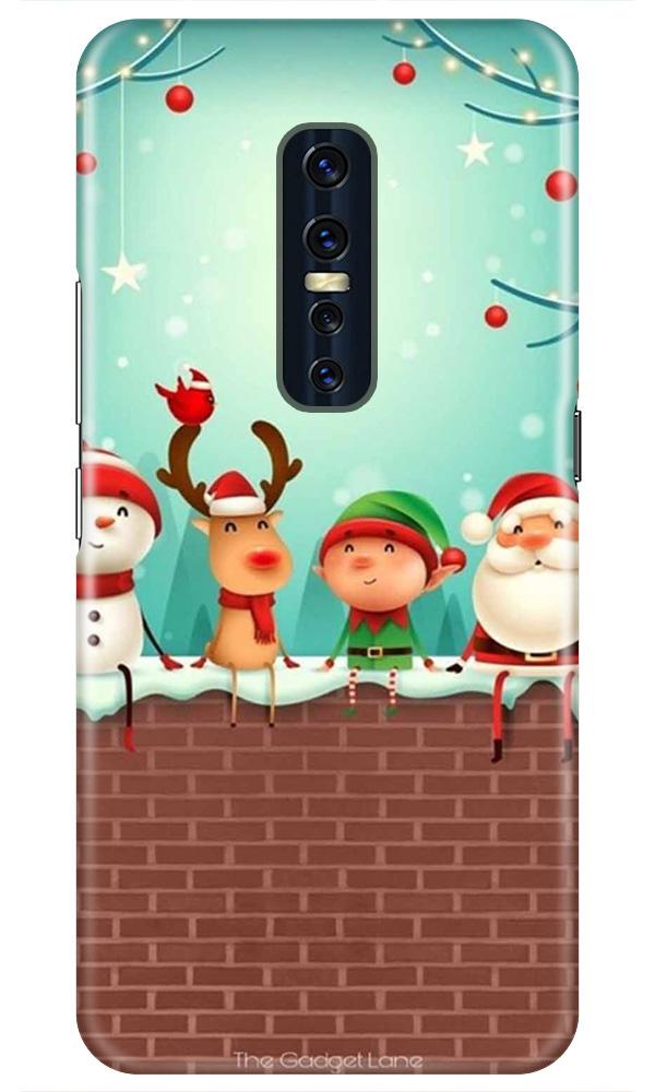 Santa Claus Mobile Back Case for Vivo V17 Pro   (Design - 334)