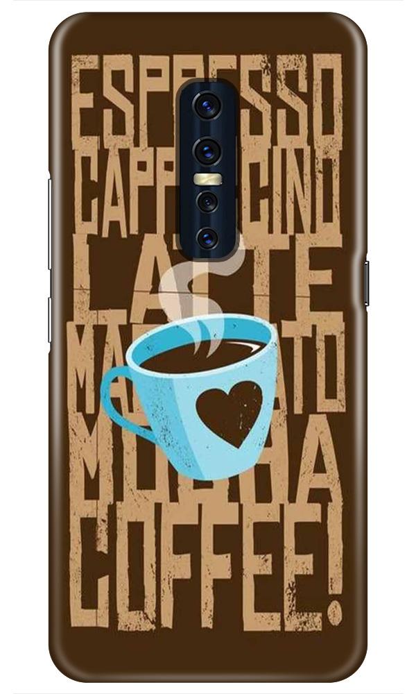 Love Coffee Mobile Back Case for Vivo V17 Pro   (Design - 351)