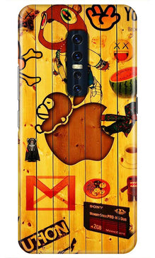 Wooden Texture Mobile Back Case for Vivo V17 Pro   (Design - 367)