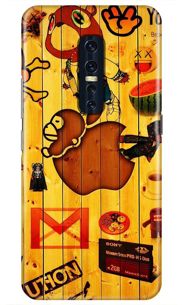 Wooden Texture Mobile Back Case for Vivo V17 Pro   (Design - 367)