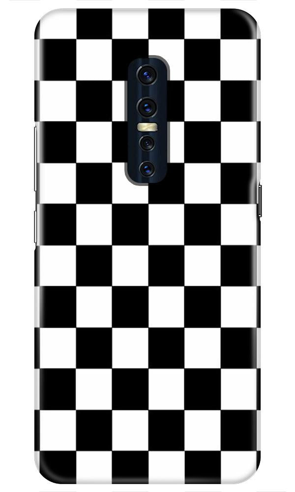Black White Boxes Mobile Back Case for Vivo V17 Pro   (Design - 372)