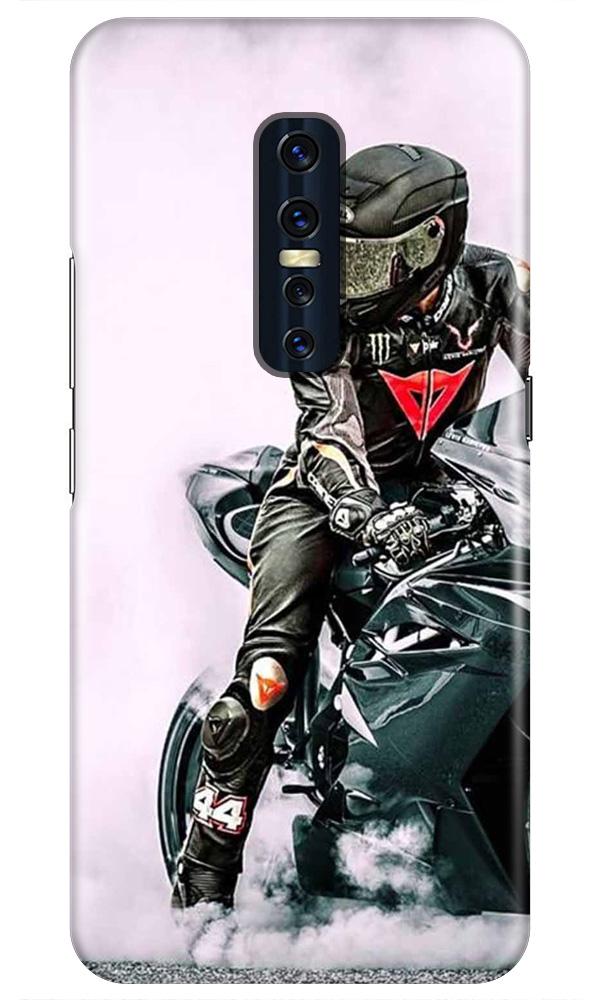Biker Mobile Back Case for Vivo V17 Pro   (Design - 383)