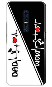 Love Mom Dad Mobile Back Case for Vivo V17 Pro   (Design - 385)