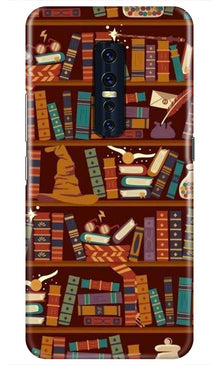 Book Shelf Mobile Back Case for Vivo V17 Pro   (Design - 390)