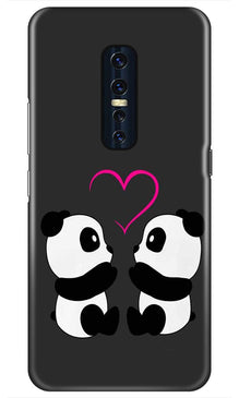 Panda Love Mobile Back Case for Vivo V17 Pro   (Design - 398)