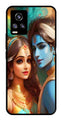 Lord Radha Krishna Metal Mobile Case for Vivo V20   (Design No -01)