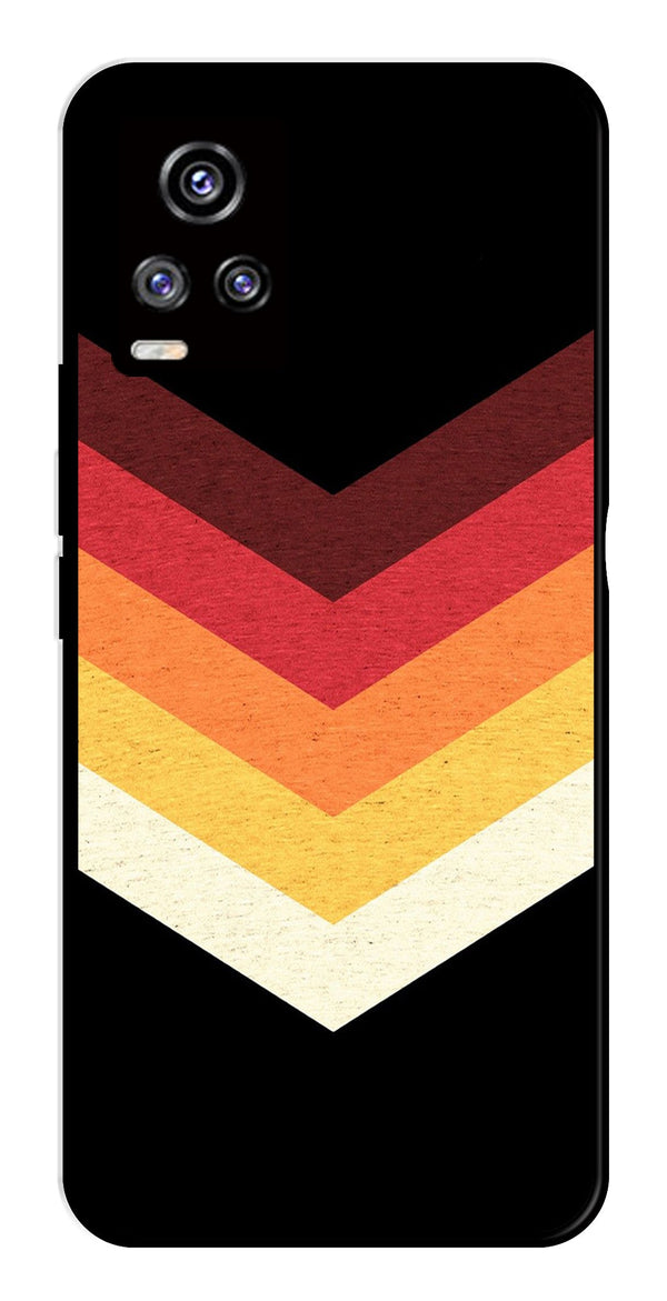 MultiColor Arrow Metal Mobile Case for Vivo V20   (Design No -04)