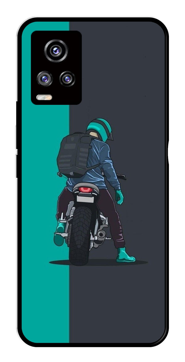 Bike Lover Metal Mobile Case for Vivo V20   (Design No -05)