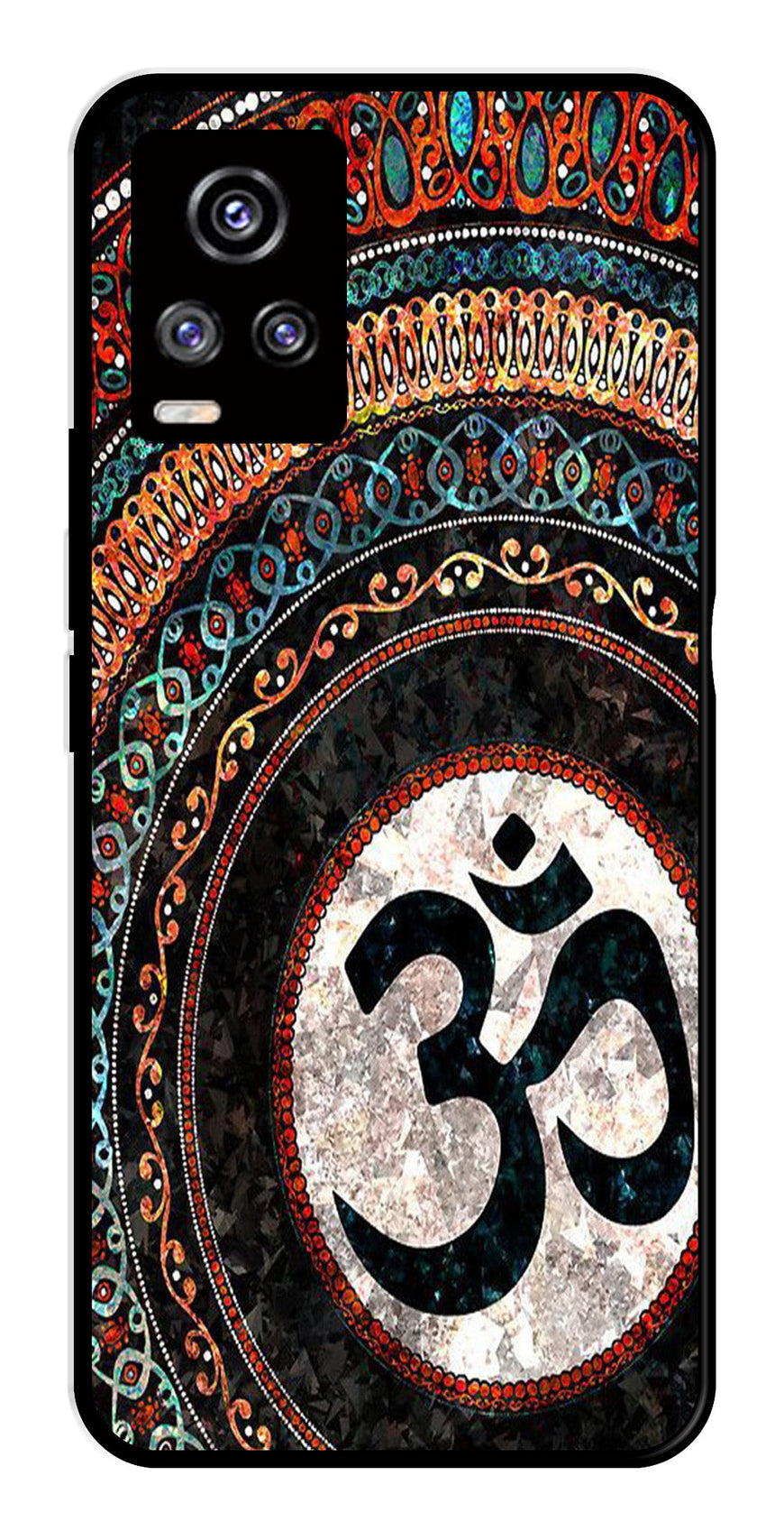 Oum Design Metal Mobile Case for Vivo V20   (Design No -15)