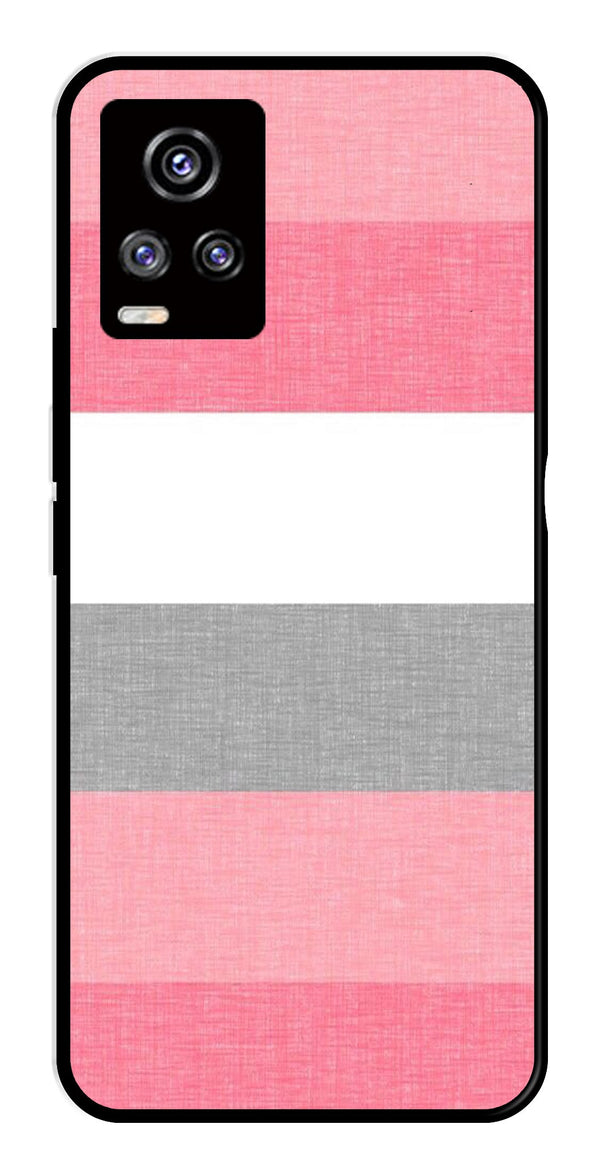 Pink Pattern Metal Mobile Case for Vivo V20   (Design No -23)